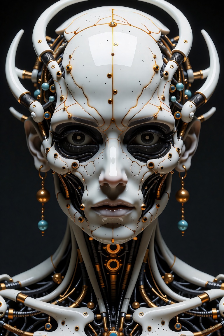 RETROK2 — A tribefobia Anatomical Cyborg photography,  Horror inspired,  otherworldly creature on Tensor.Art