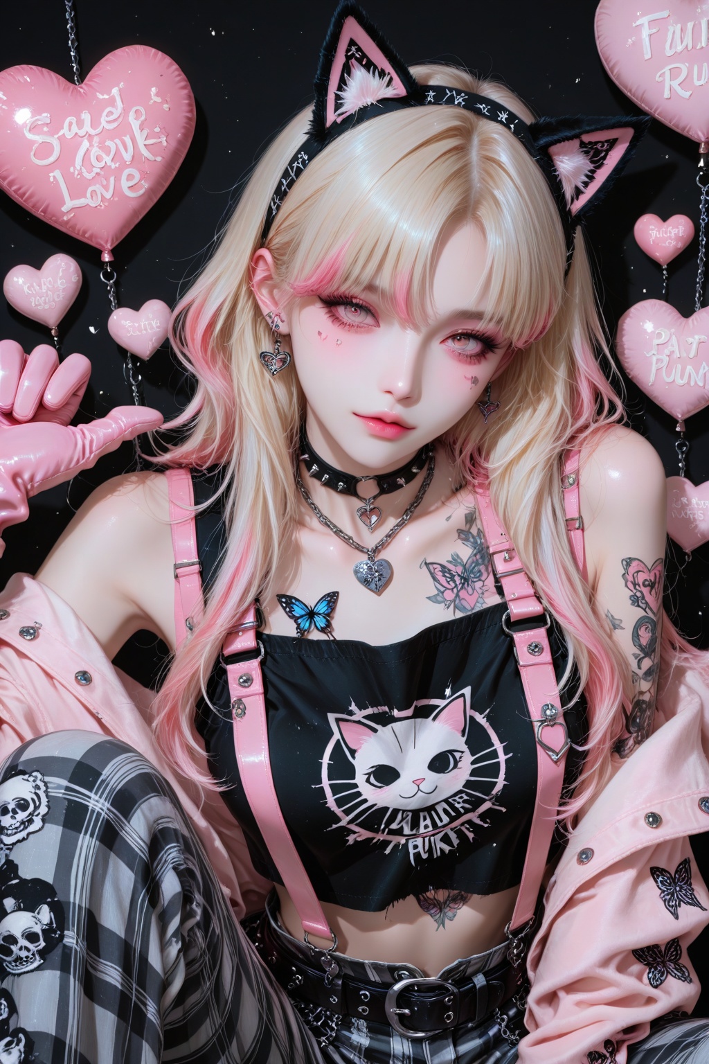 A goddess,  with long wavy light blonde hair,  light pink highlights by 月大魔王|The Moonly Demon King on Tensor.Art