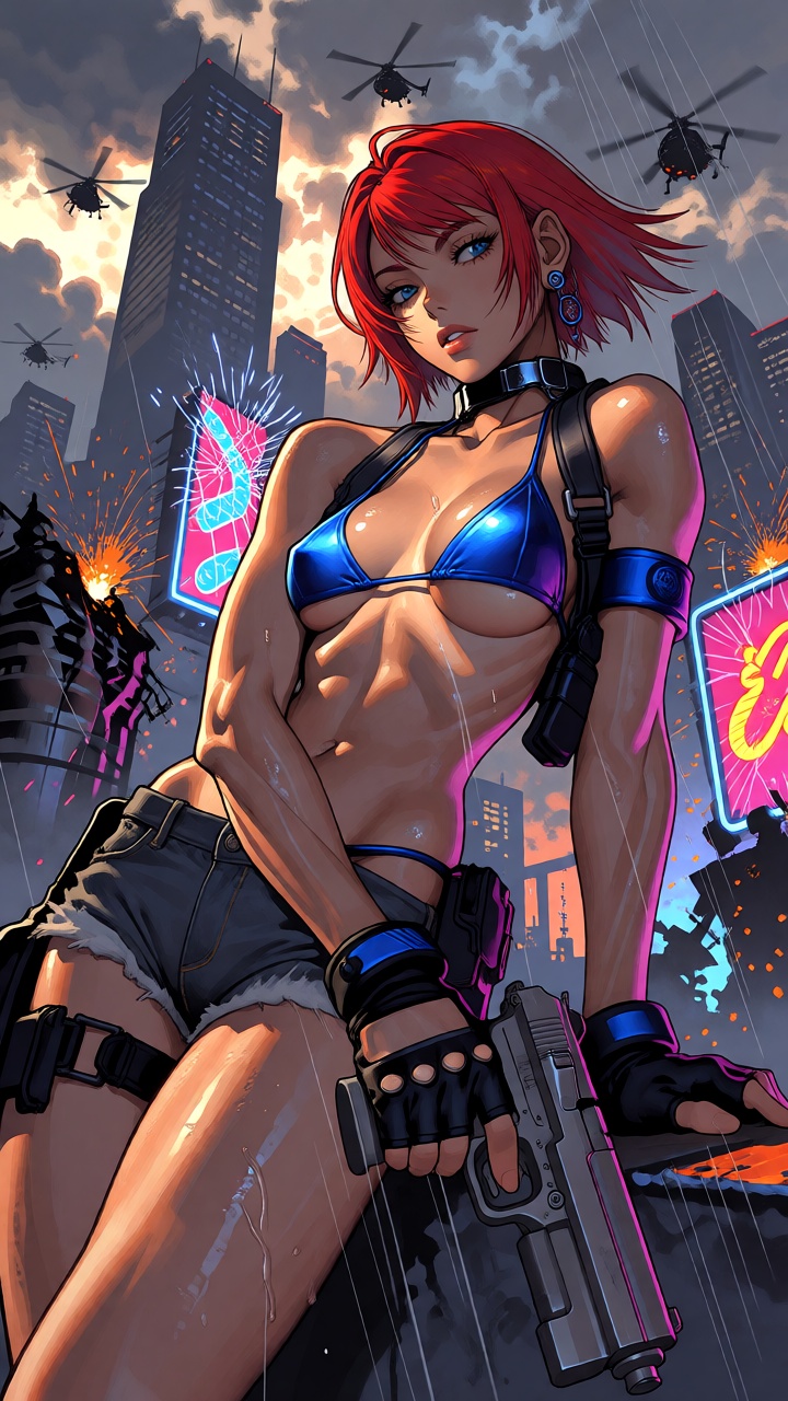 - a vibrant,  stylized scene. "exquisite lighting and composition,  sharp on Tensor.Art