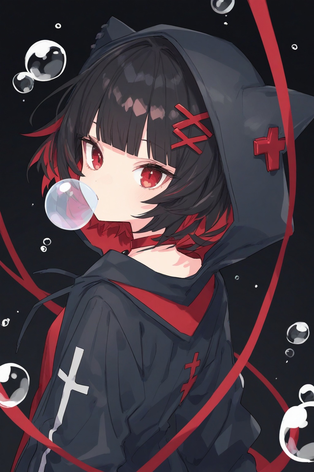 1girl,  solo,  bubble by 叫我浅笑大人就好了 on Tensor.Art