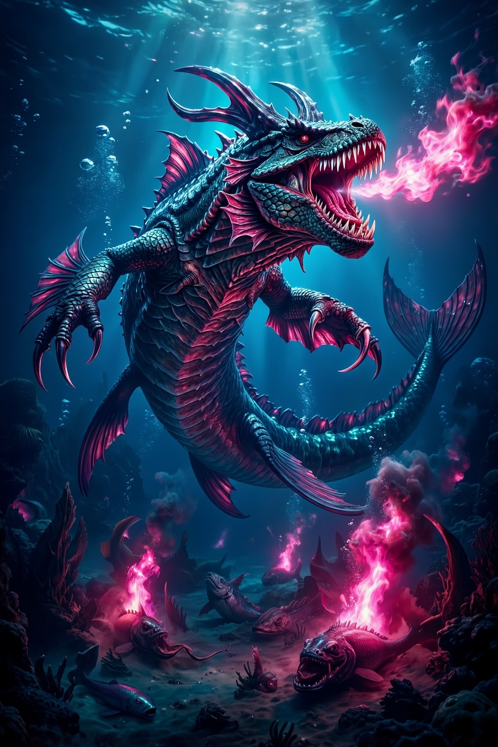 Superior Quality. Inspiration: The Second Deadly Sin: "Envy"—Leviathan. Description: An ancient aquatic behemoth named Lev...