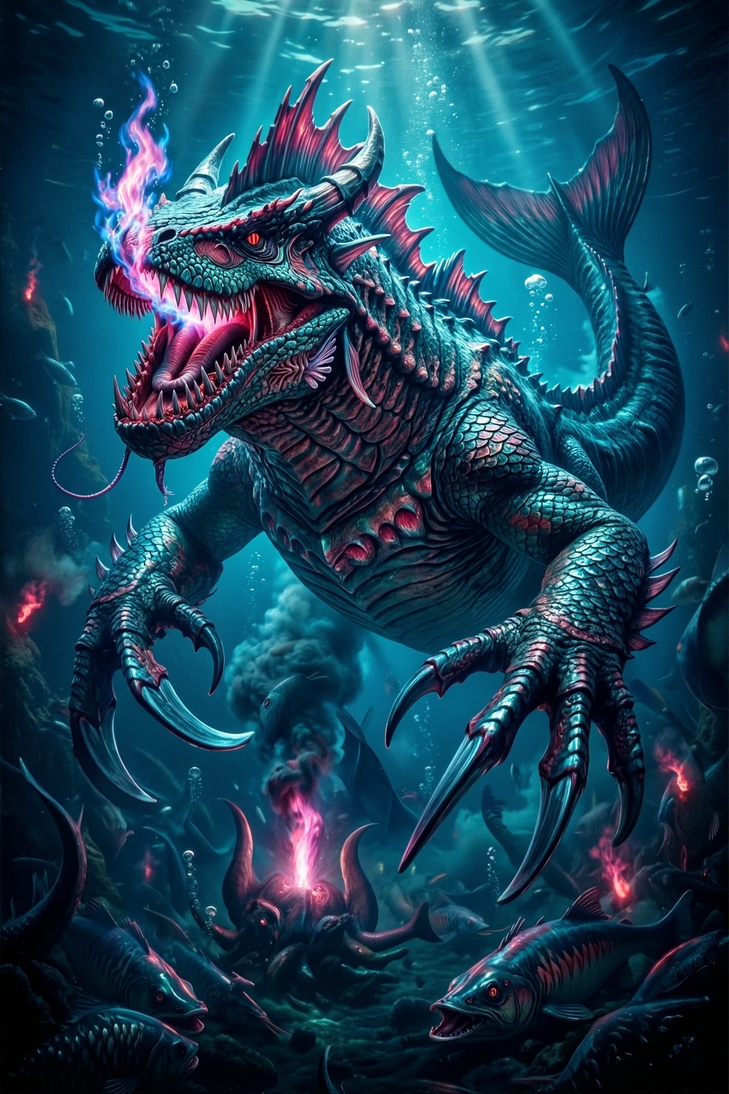 Superior Quality. Inspiration: The Second Deadly Sin: "Envy"—Leviathan. Description: An ancient aquatic behemoth named Lev...