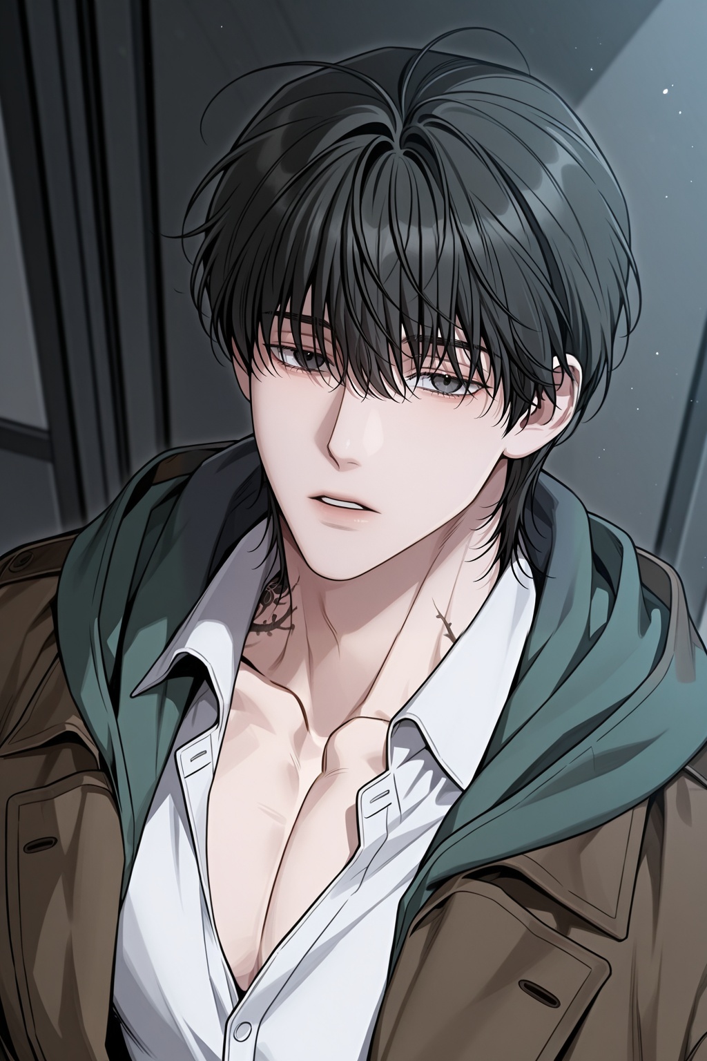male focus,  1boy,  kwon tae-shin on Tensor.Art