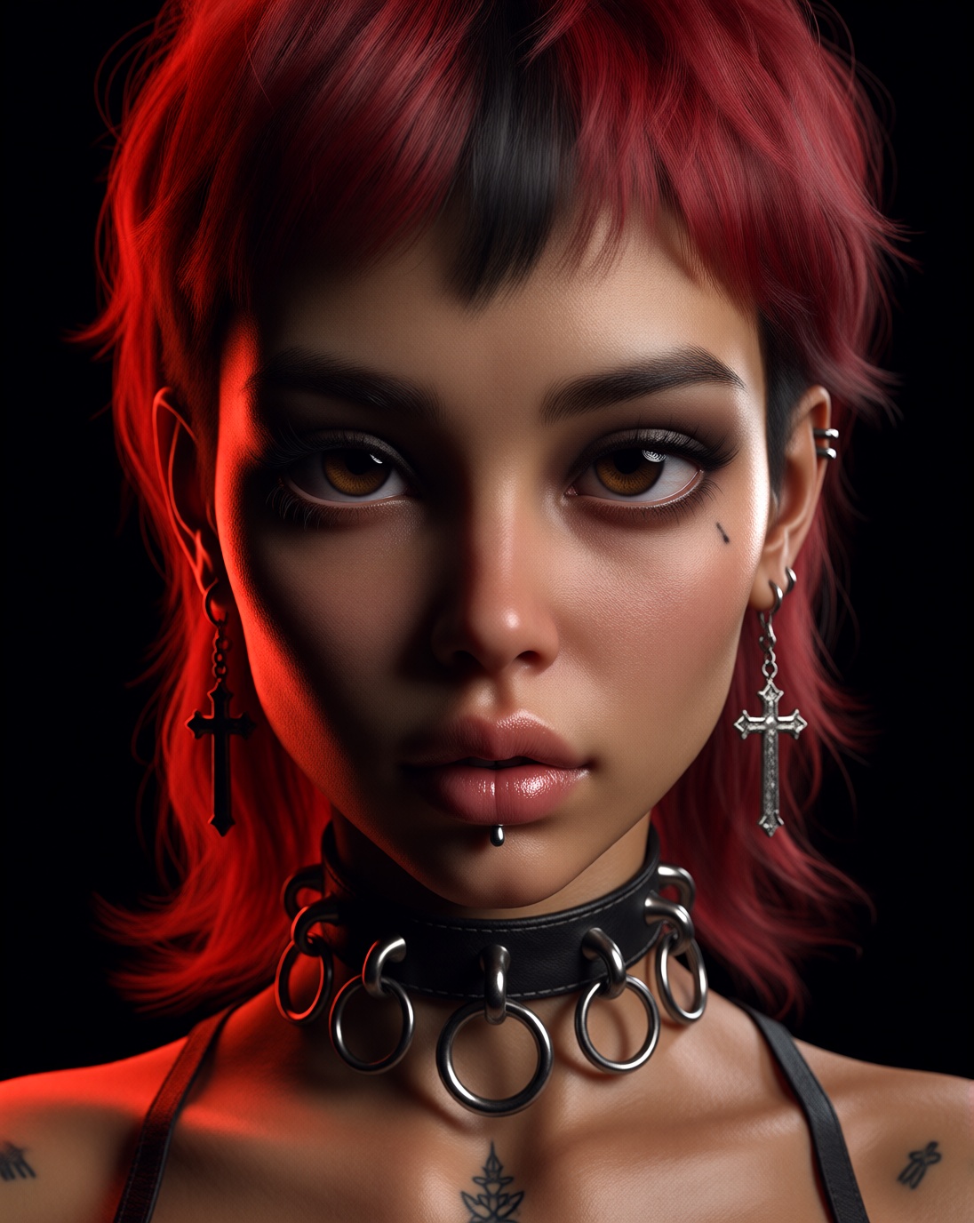 Hyper-detailed 3D art,  glossy skin,  hyper-realistic lighting on Tensor.Art