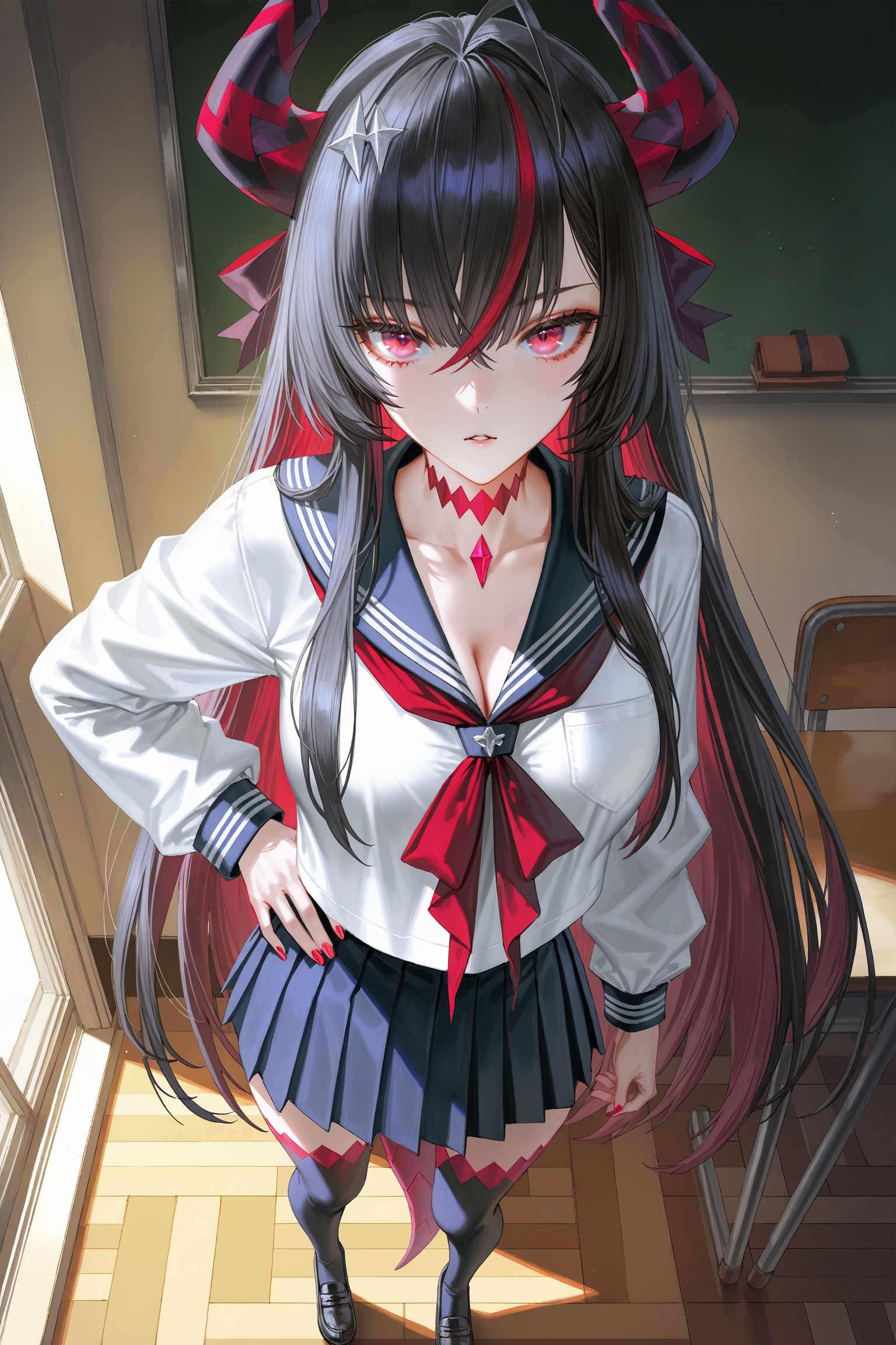 cleavage,  extreme aesthetics,  masterpiece by MasterQ on Tensor.Art