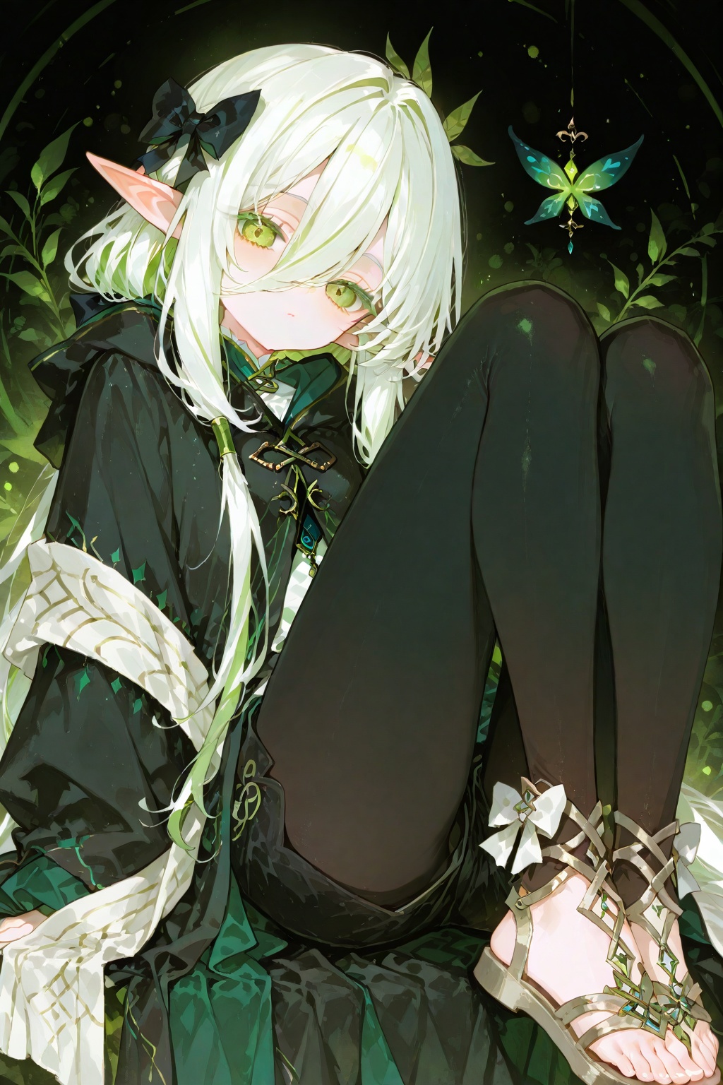 CC-TS,  Elf girl,  green pupil color on Tensor.Art