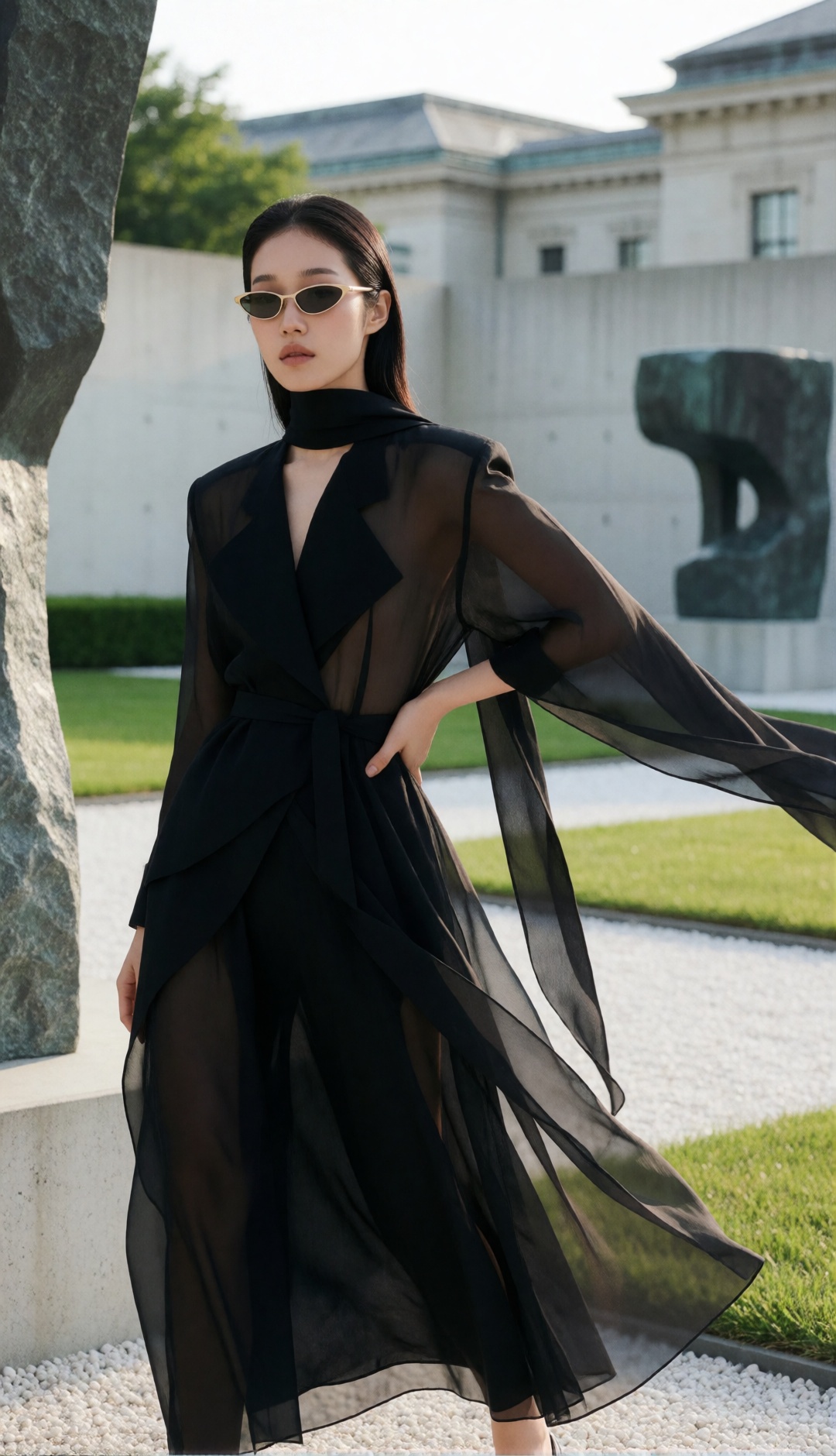 luxury high-fashion editorial,  breathtakingly beautiful young Korean woman,  chic modern city muse on Tensor.Art