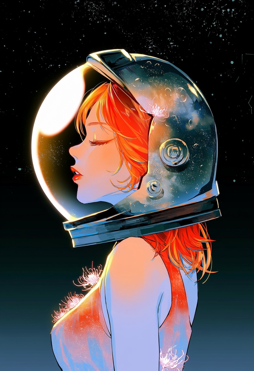ak0,  1girl,  closed eyes on Tensor.Art