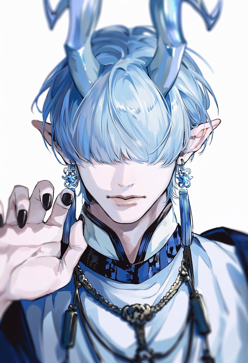 ak0,  hair_over_eyes,  jewelry on Tensor.Art
