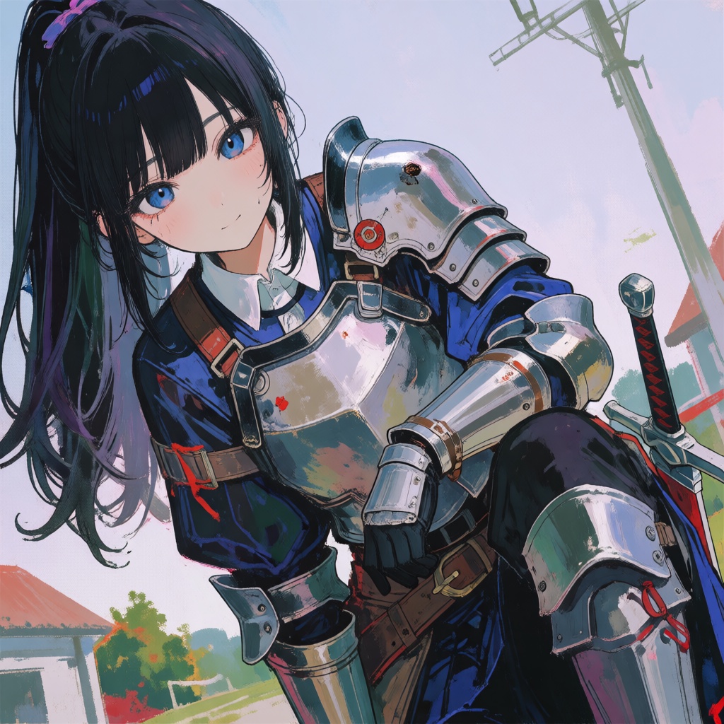 1girl,  Dutch angle,  cowboy shot on Tensor.Art