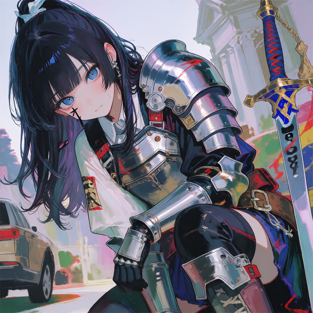 1girl,  Dutch angle,  cowboy shot on Tensor.Art