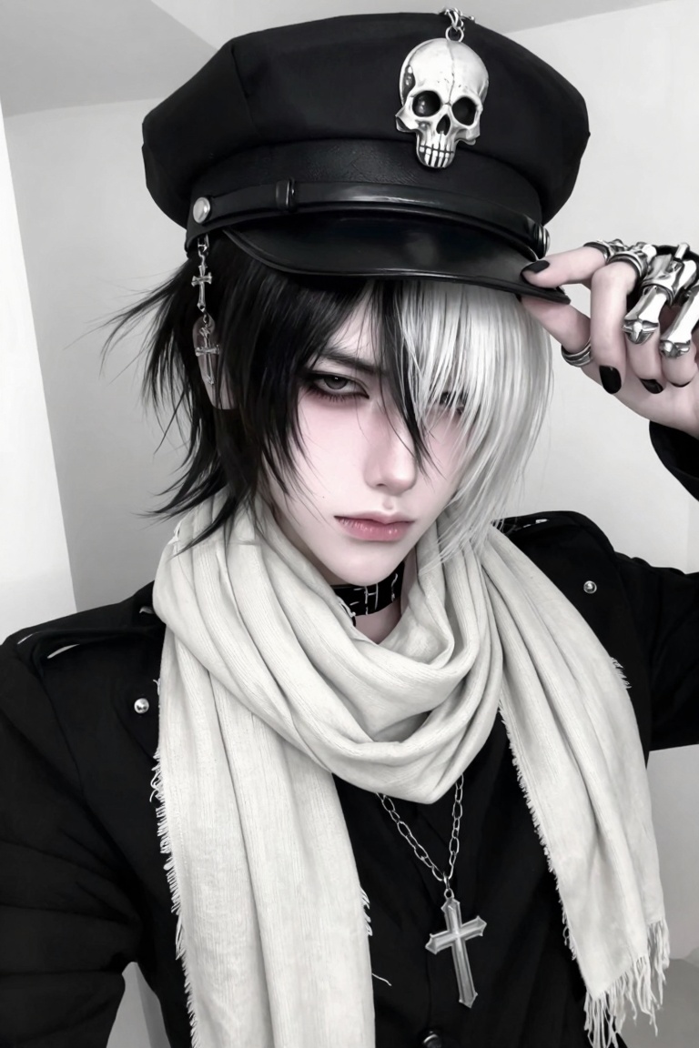 ((1 person)),  ((sharp-featured intimidating Japanese man)),  angular slim face with a defined jawline on Tensor.Art