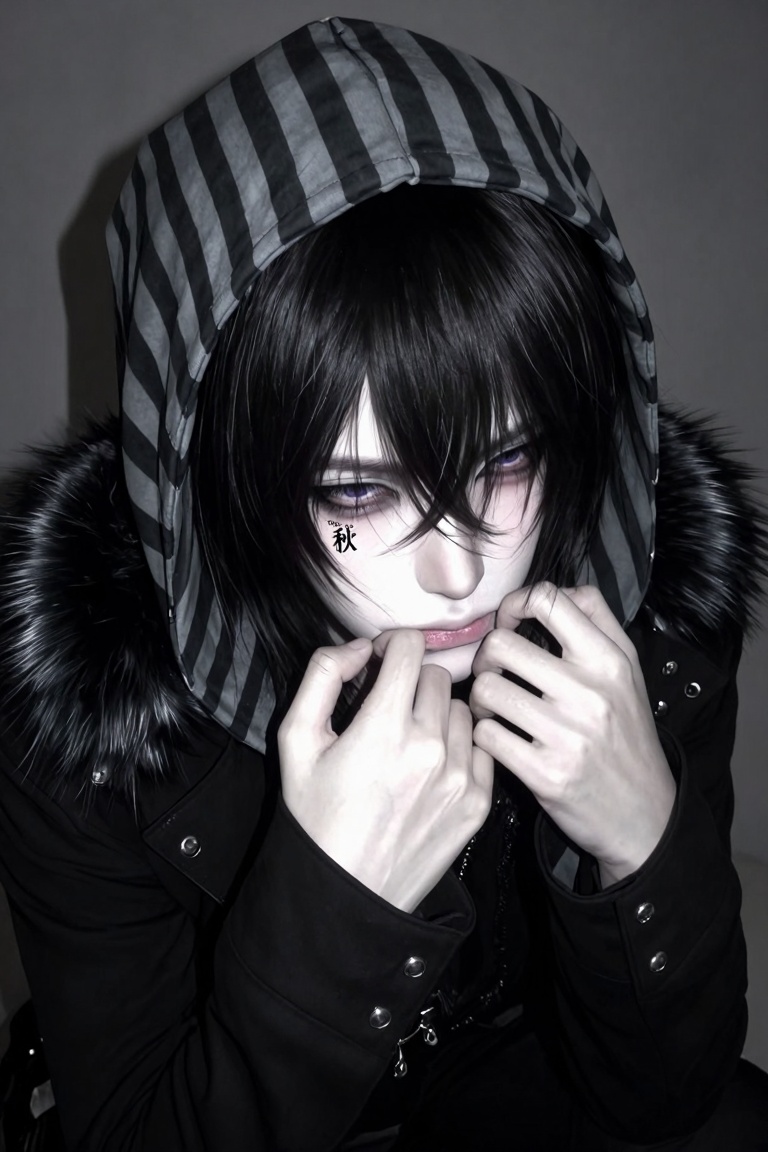 ((1 person)),  ((sharp-featured intimidating Japanese man)),  angular slim face with a defined jawline on Tensor.Art