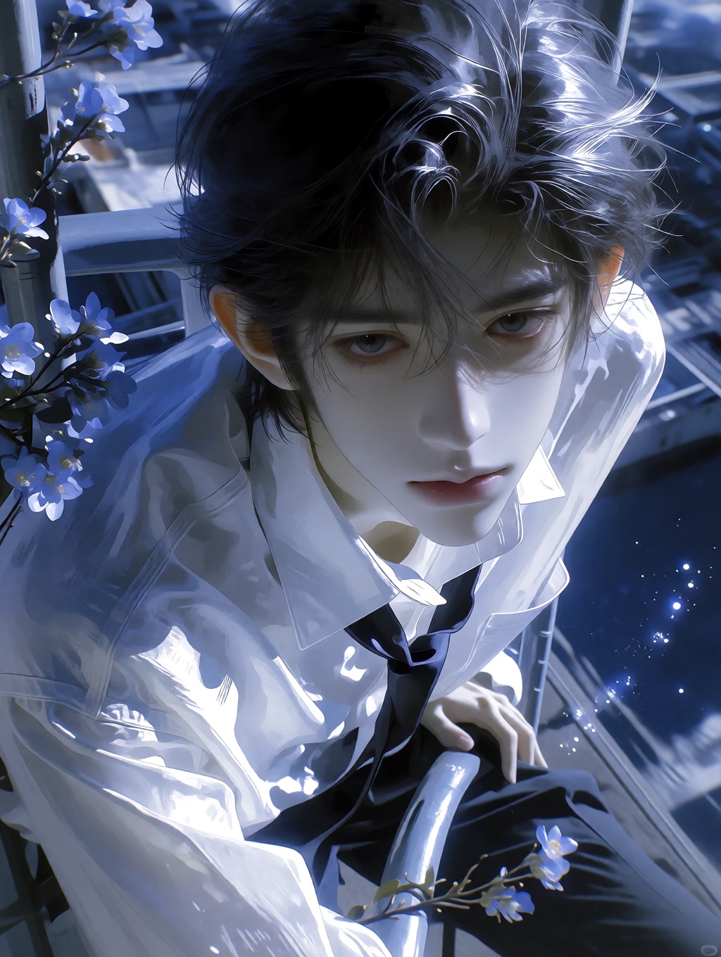 亚洲面孔,  唯美超高颜值,  男 on Tensor.Art