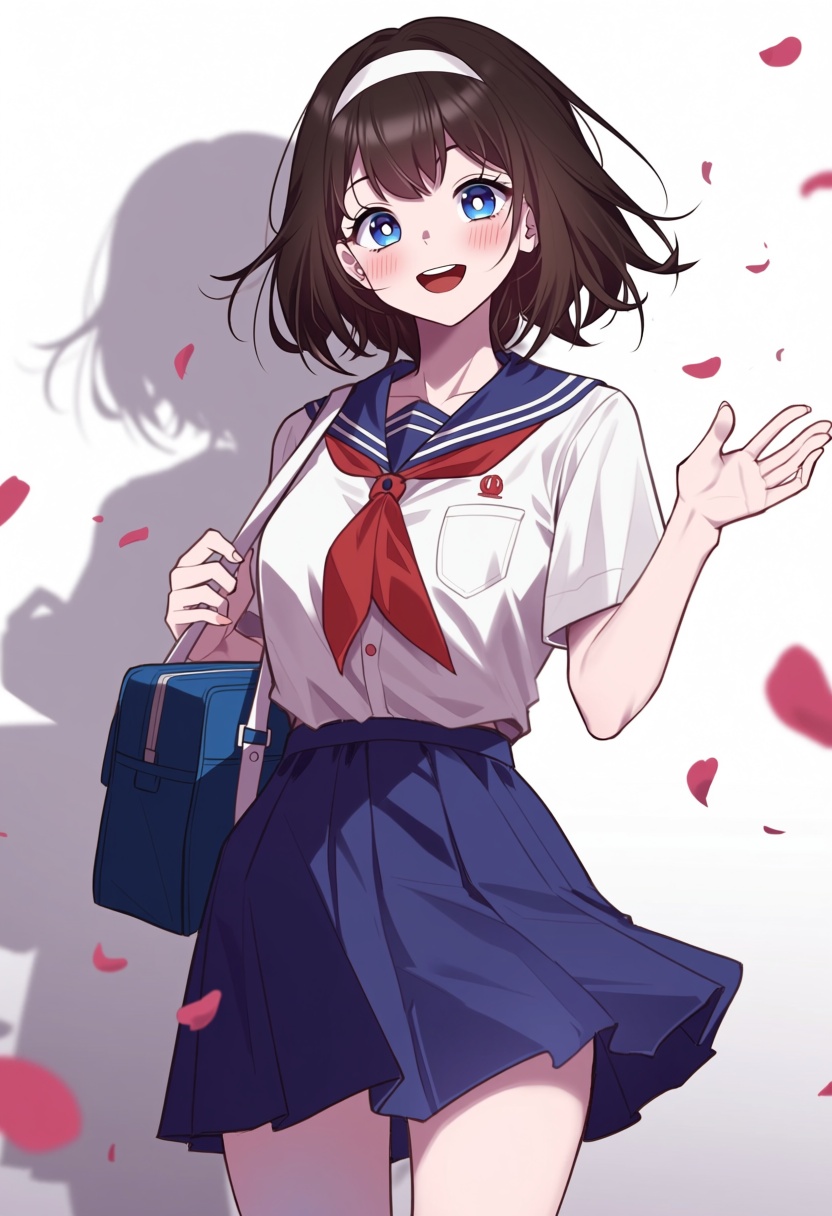 @cleanhwa,  school uniform,  blue eyes on Tensor.Art