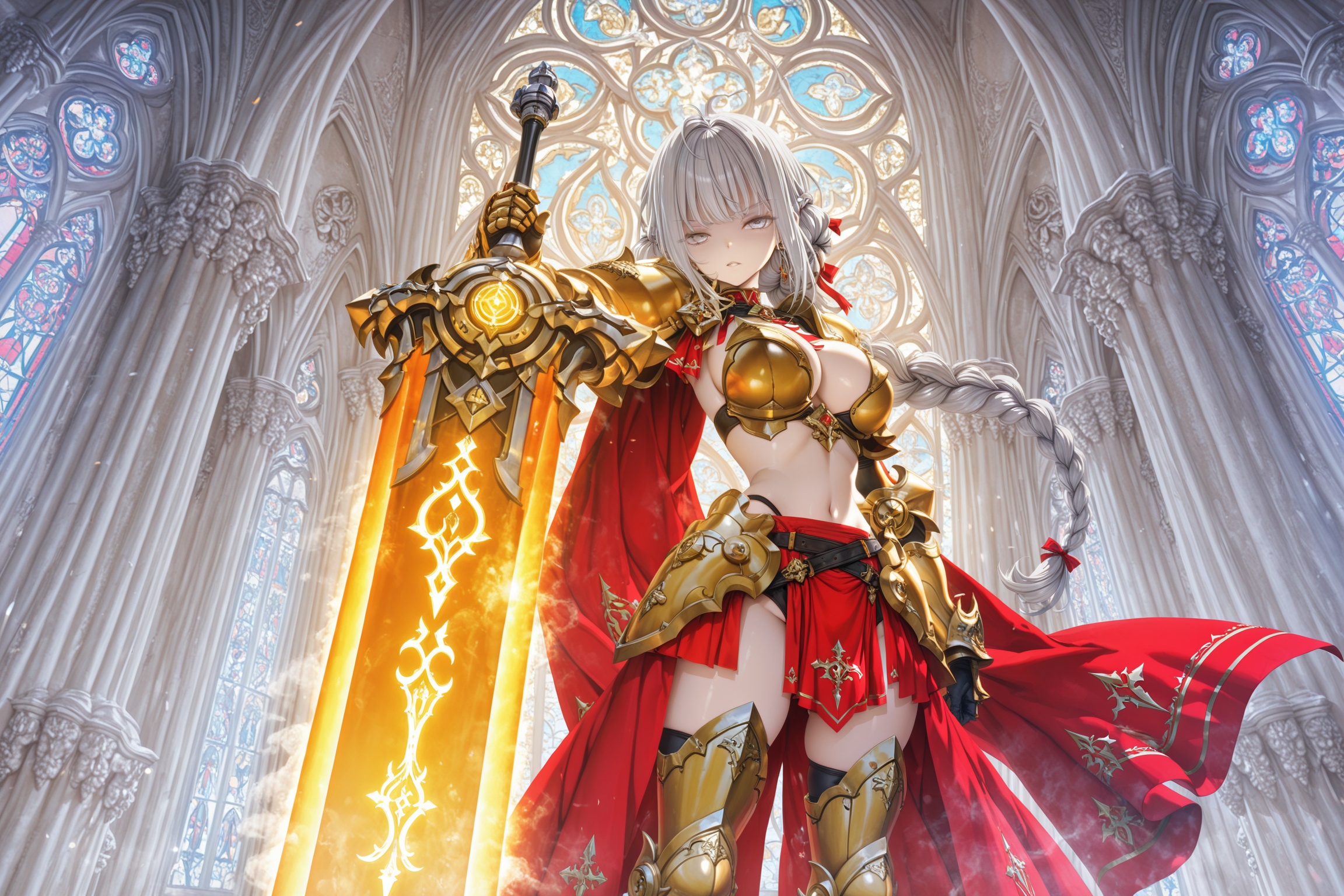 charlemagne_twilight_illxl,  female,  silver hair on Tensor.Art