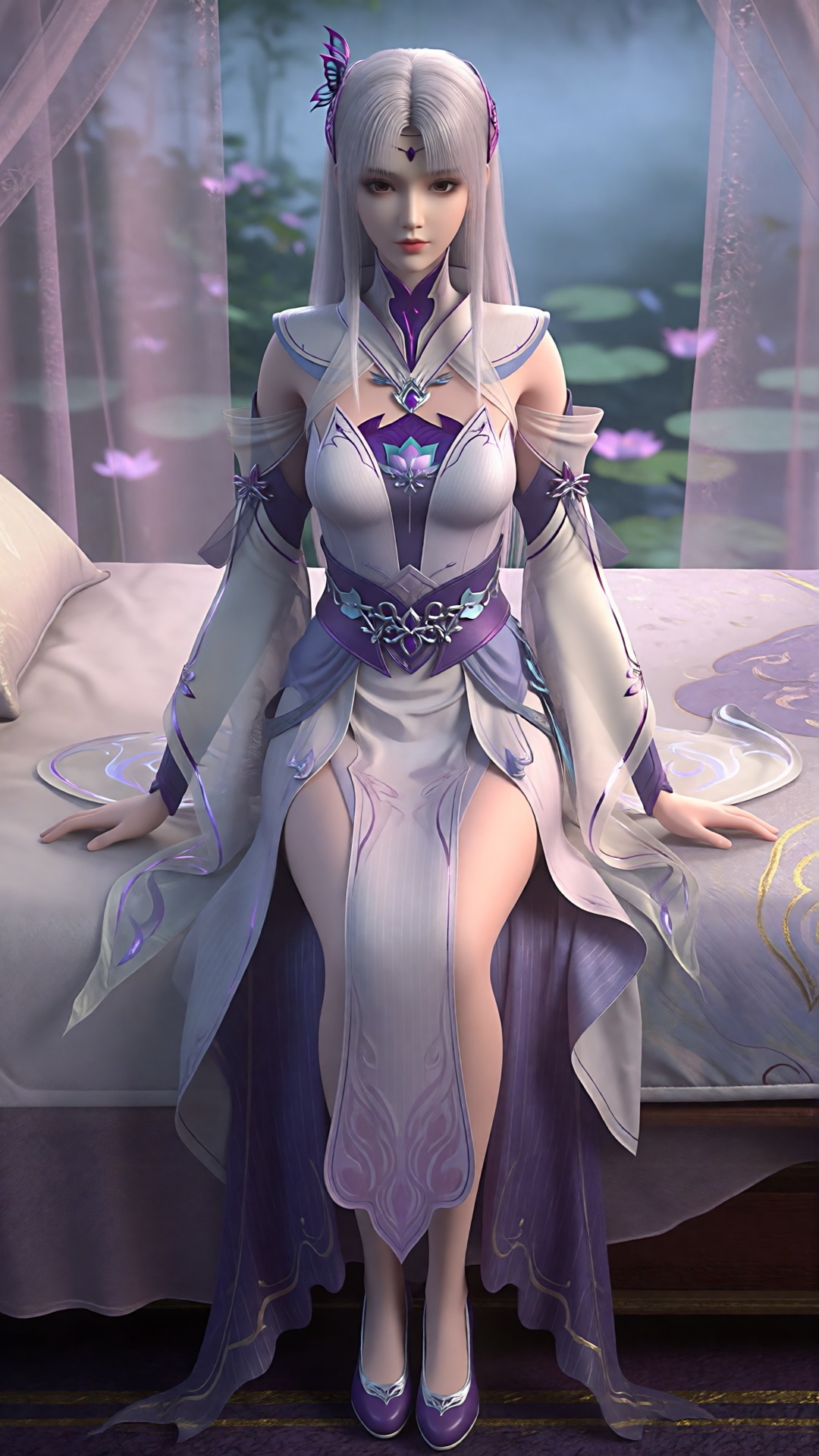 xiaoyixian,  单人年轻清冷仙侠少女,  夸张黄金头身比 by Tim_Yi on Tensor.Art