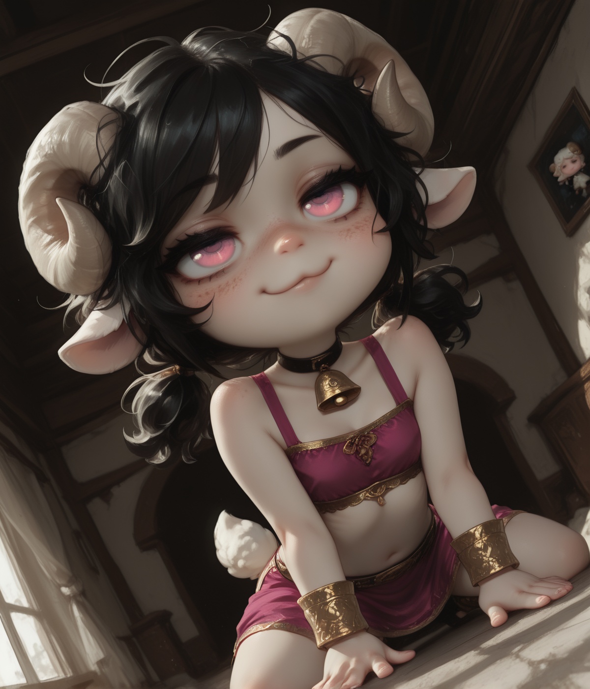 @Mirabelle,  anthro sheep girl,  curly hair on Tensor.Art