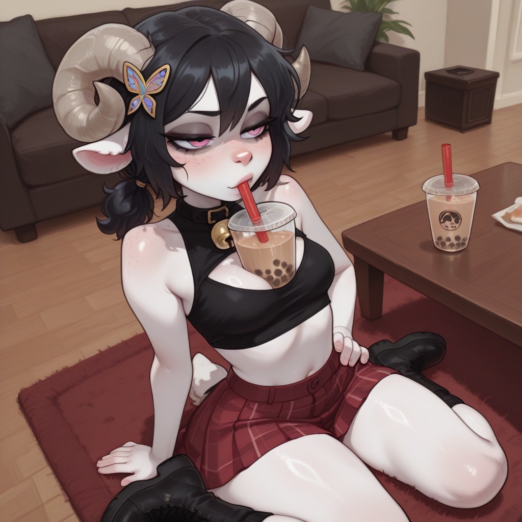 @Mirabelle,  anthro sheep girl,  curly hair on Tensor.Art