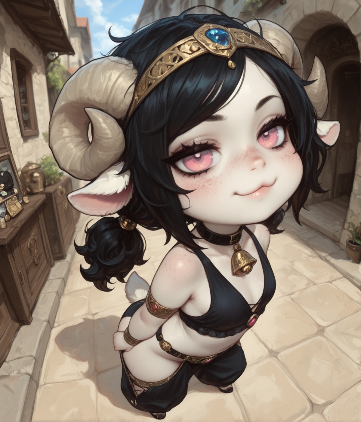 @Mirabelle,  anthro sheep girl,  curly hair on Tensor.Art