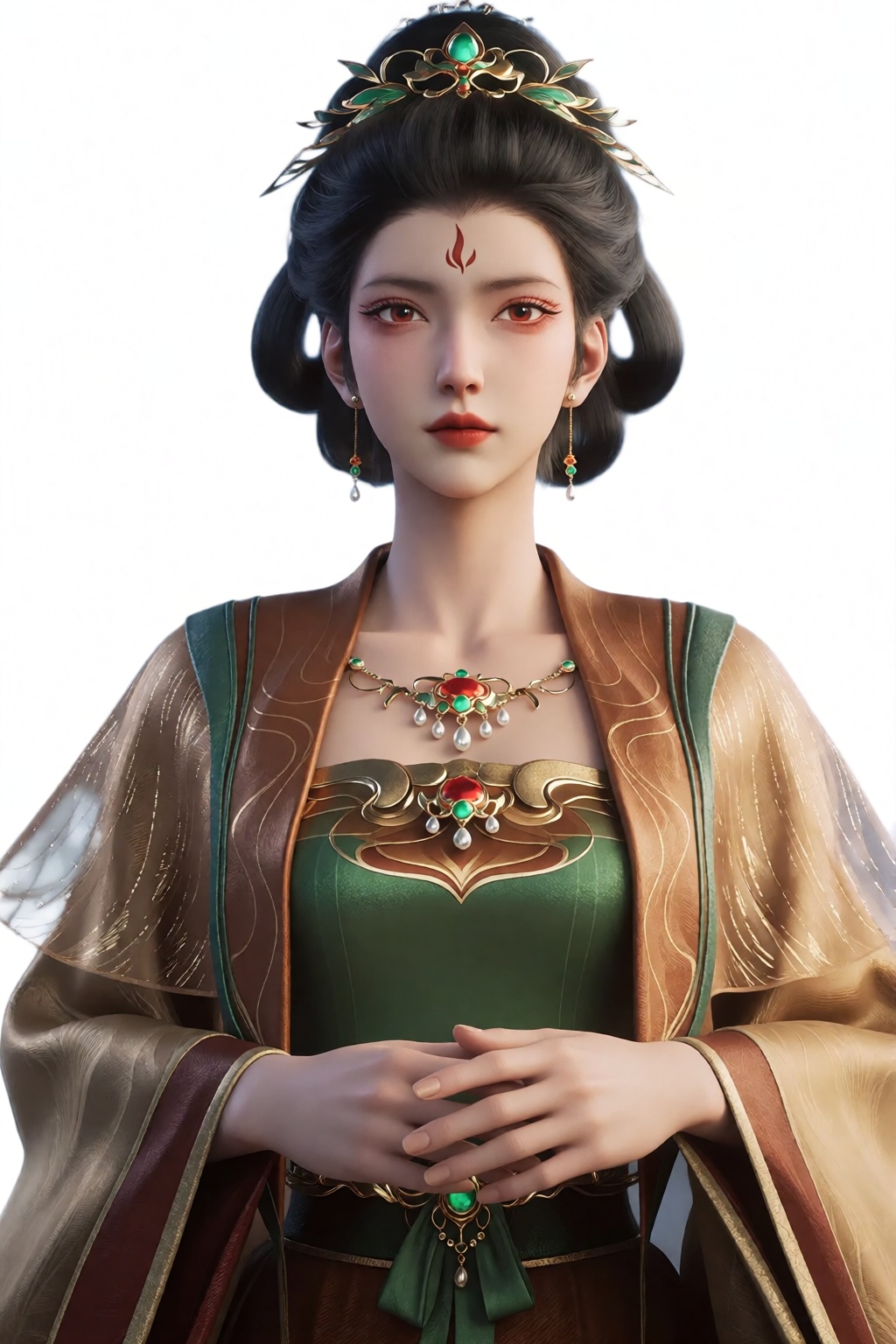 南簪,  数码插图中一位优雅的亚洲女性,  皮肤白皙 by 让AI更感性 on Tensor.Art