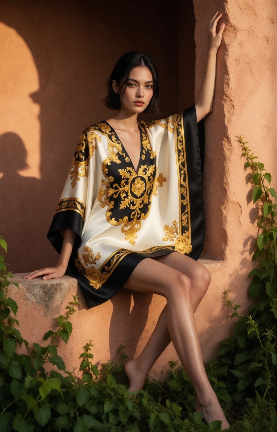 luxury minimalist fashion editorial,  naturally elegant young woman,  harmonious facial proportions on Tensor.Art