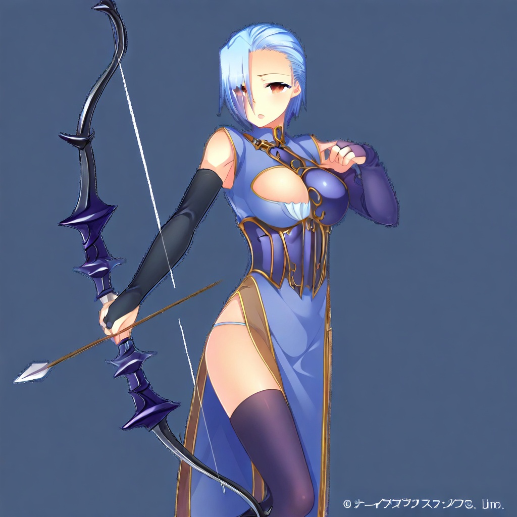1girl,  solo,  blue hair on Tensor.Art