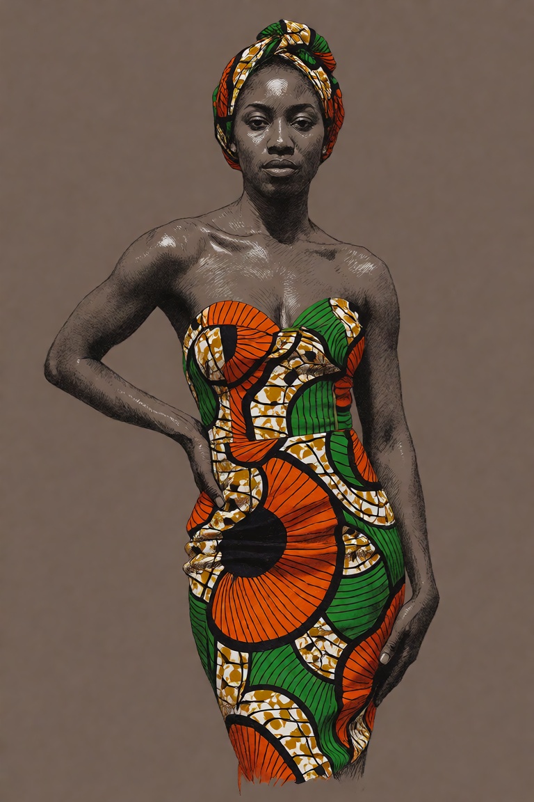 black and white charcoal pencil sketch,  drawing of,  The image shows a person wearing a vibrant on Tensor.Art