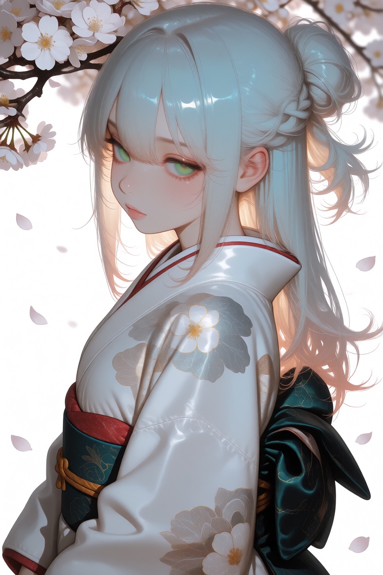 A young girl,  solo,  with long on Tensor.Art