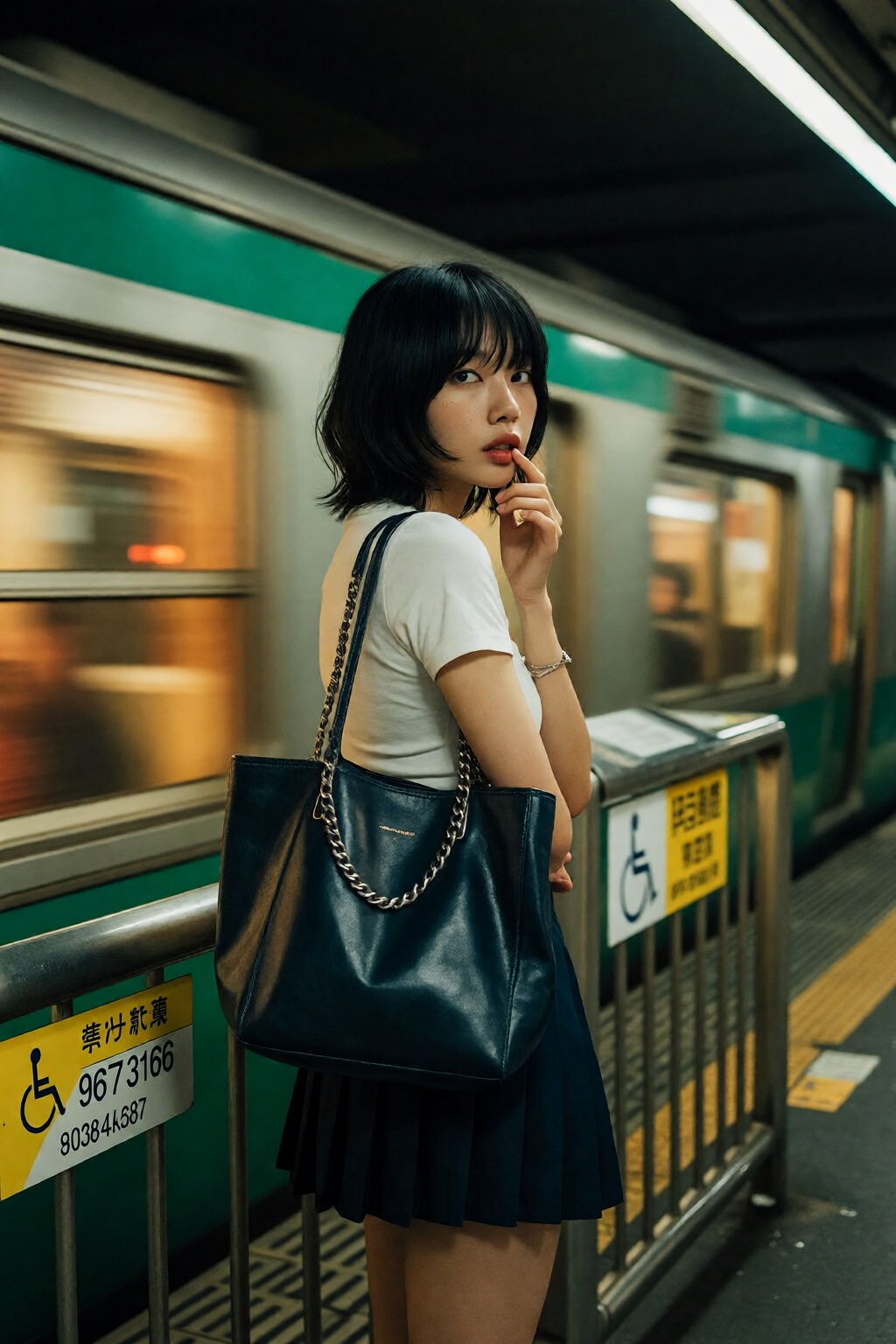{"high_level_description":"photojournalisticjson1k2e8. midjourneypastel13k2e20. Cinematic night portrait of a young woman...