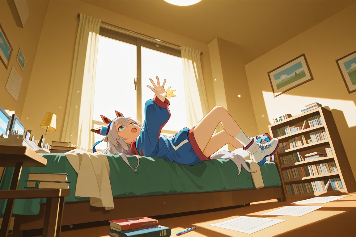 style anime illustration,  Dynamic round,  in room on Tensor.Art