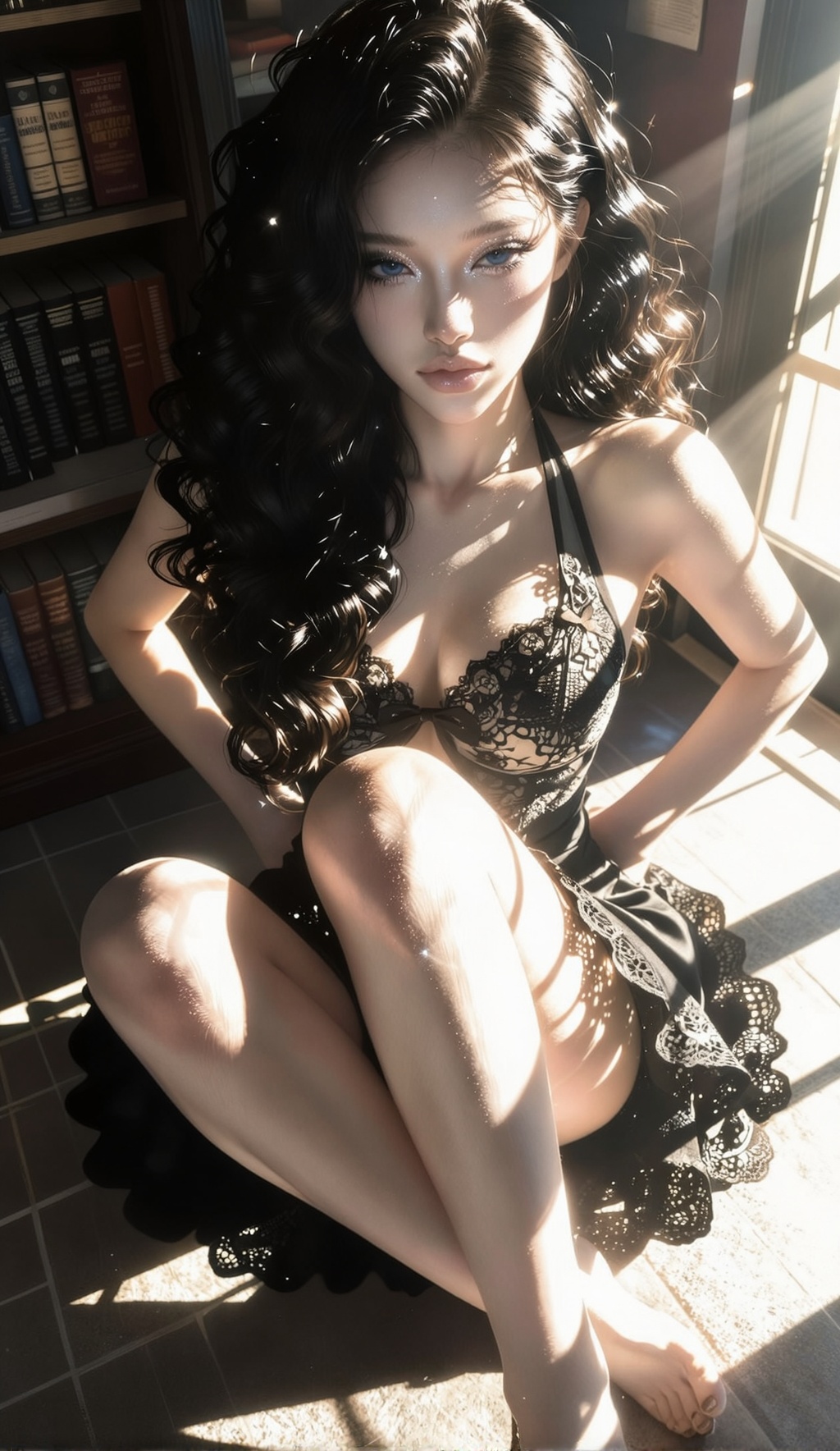 with very smooth and radiant skin ,  Wide angle shot ,  masterpiece on Tensor.Art