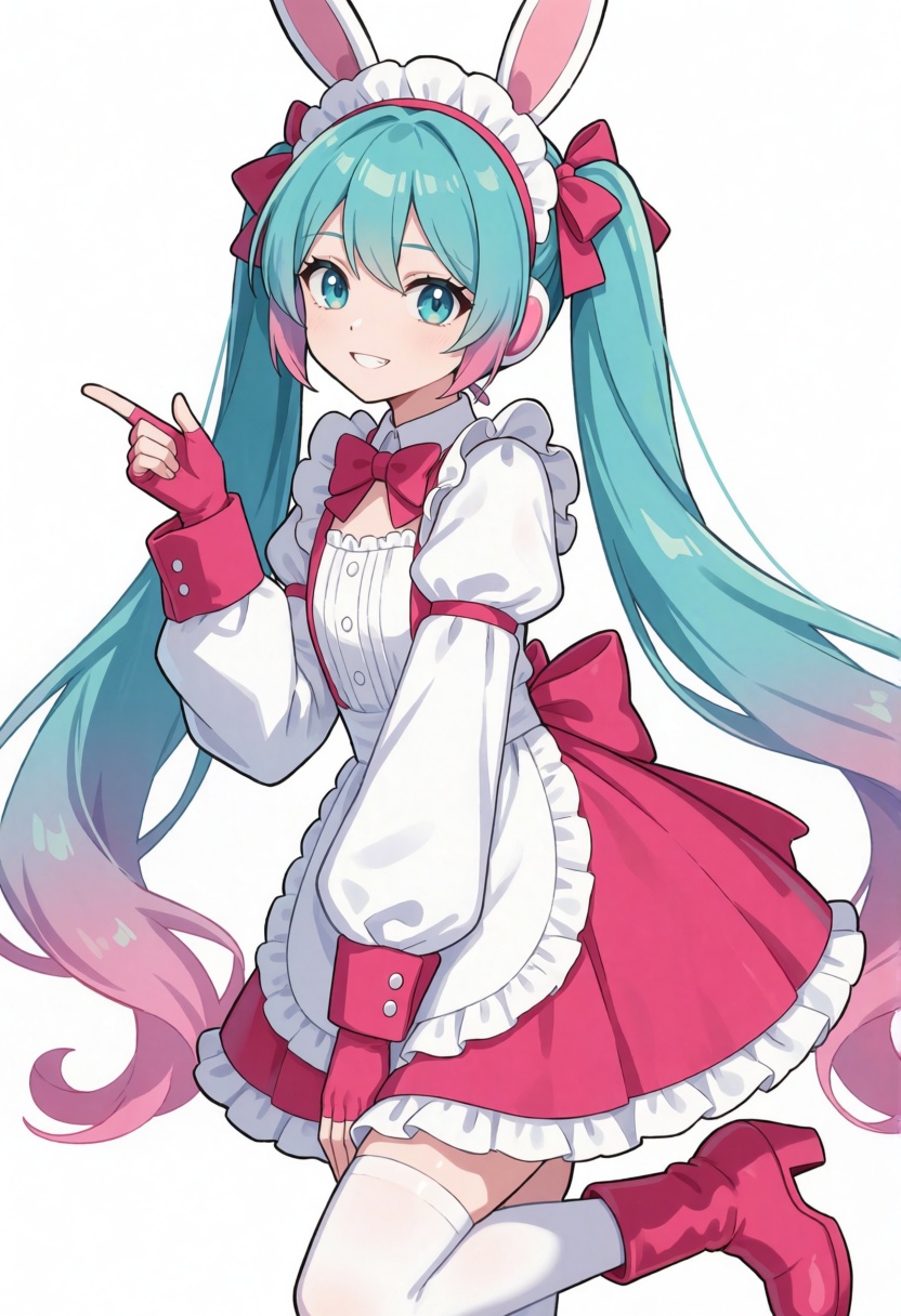 bold&flat,  1girl,  hatsune miku on Tensor.Art