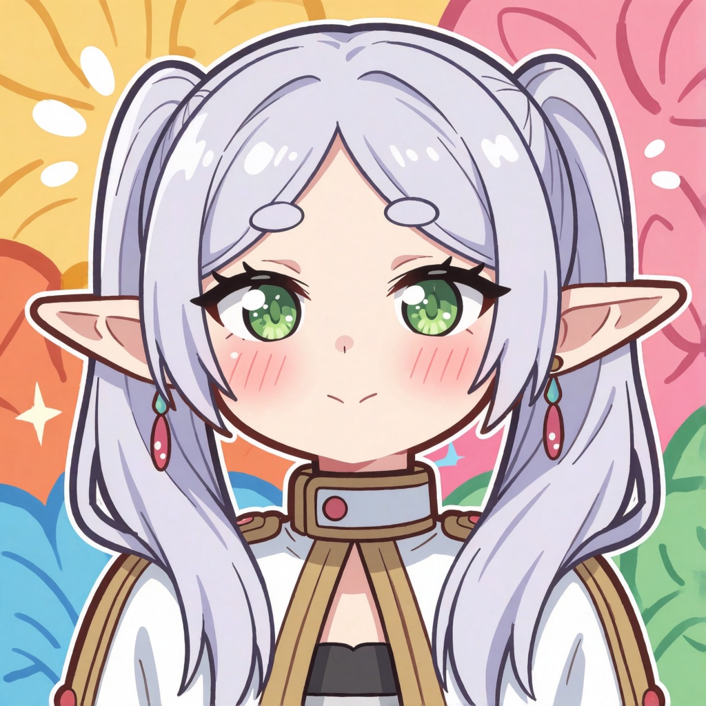 bold&flat,  1girl,  elf on Tensor.Art