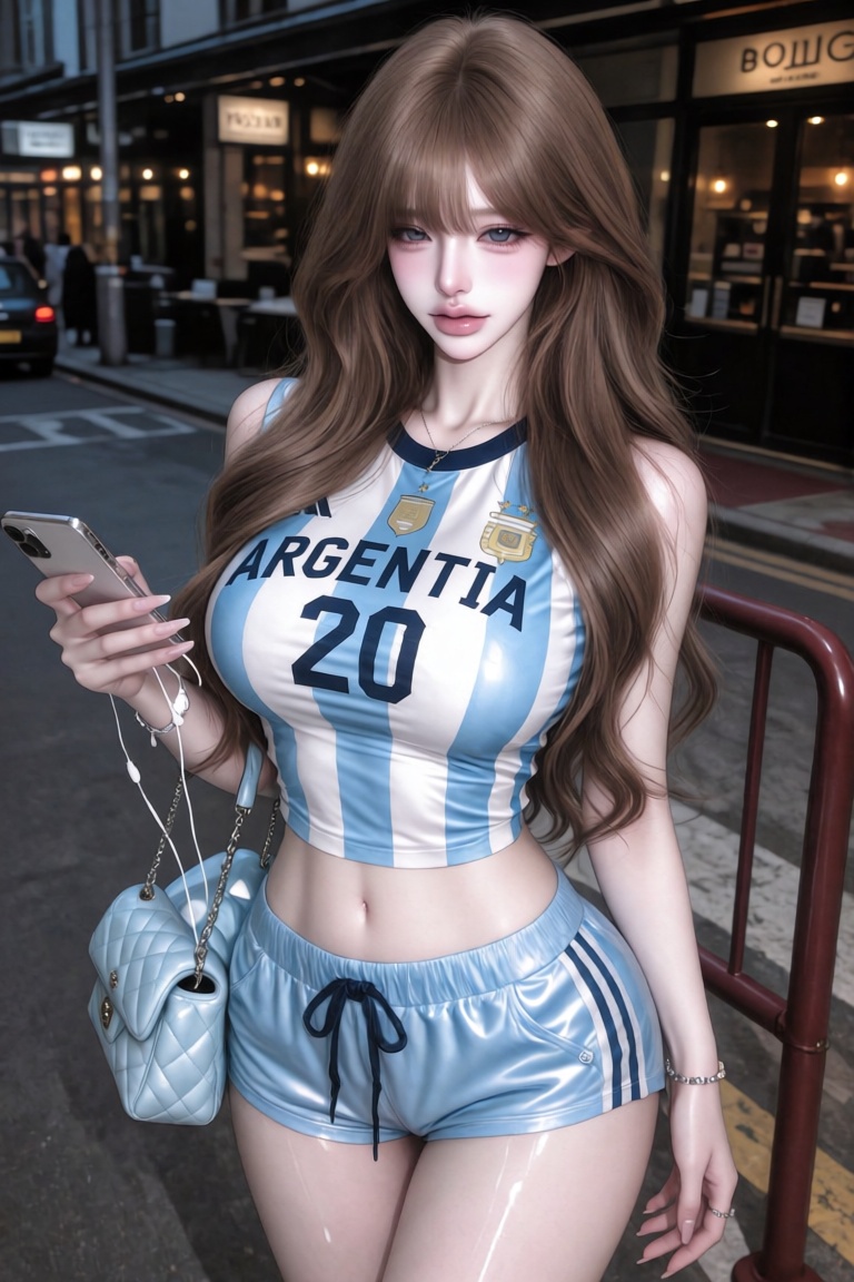 1 woman,  solo,  long wavy brown hair on Tensor.Art