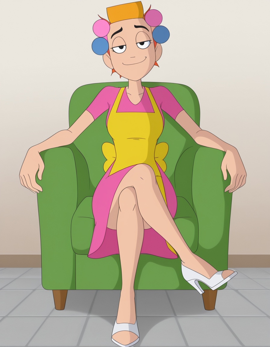 looking at viewer,  smug,  sitting on Tensor.Art