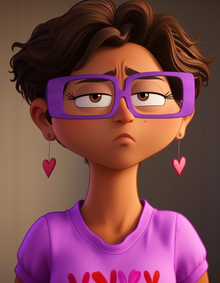 looking at viewer,  upper body,  frown on Tensor.Art
