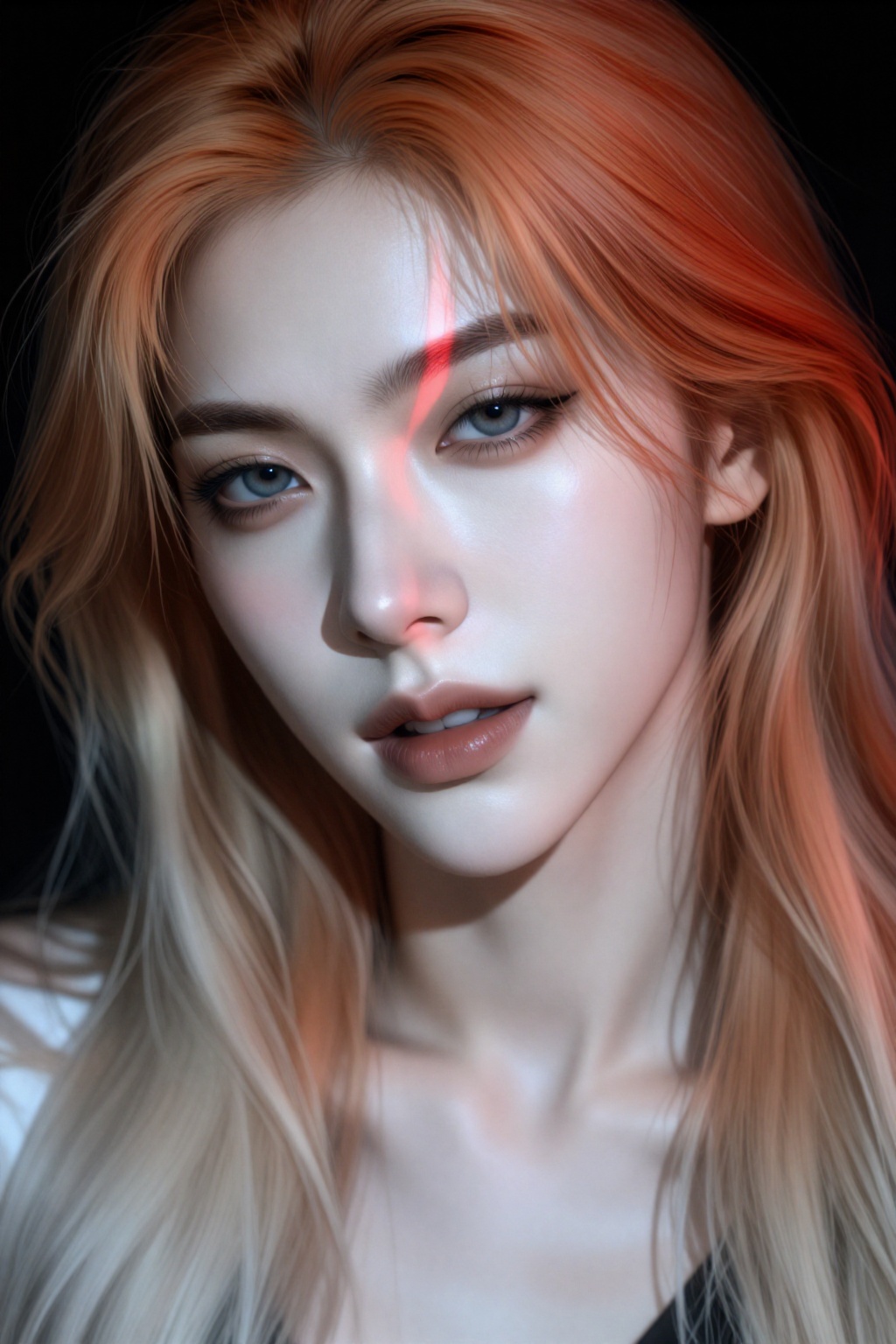 Chinese Douyin beauty portrait,  Xiaohongshu fierce beauty editorial,  Vivi-style glamorous close-up portrait on Tensor.Art
