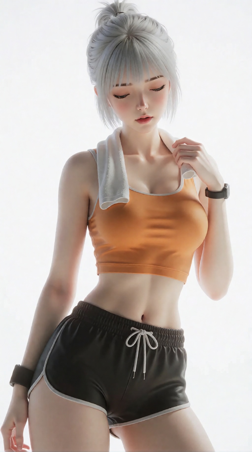 白月魁,  一位年轻女子的数码插图,  皮肤白皙 by 让AI更感性 on Tensor.Art