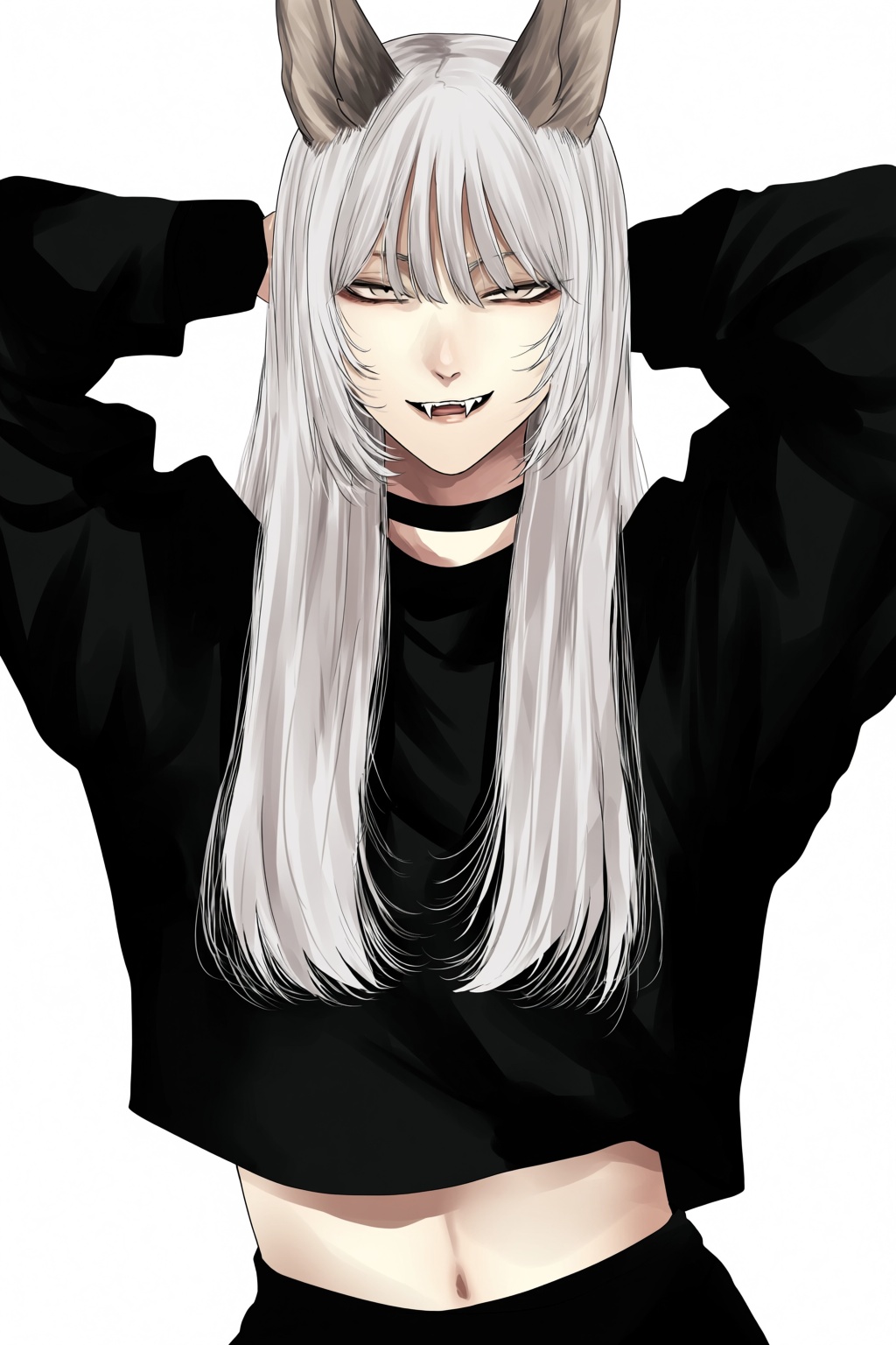 highres,  absurdres,  @gunjyou_(gunjyou_00) A stylized digital illustration features an anime-inspired character with long...