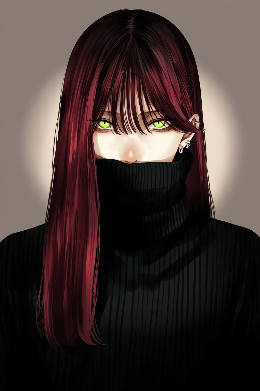 highres,  absurdres,  @gunjyou_(gunjyou_00) A digital illustration depicts a person with long on Tensor.Art