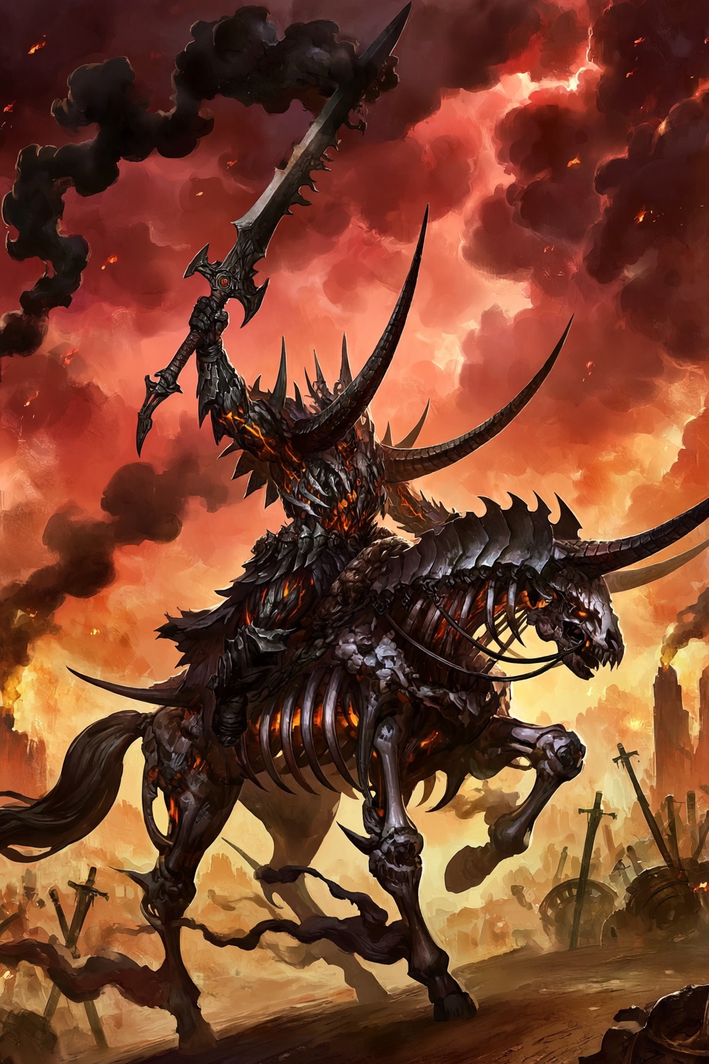 highres,  absurdres,  @dannoura_yuuki A multi-horned on Tensor.Art