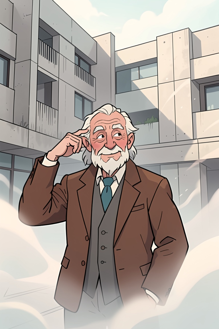 rtoon,  portrait of a very old man,  ethereal dreamy foggy on Tensor.Art