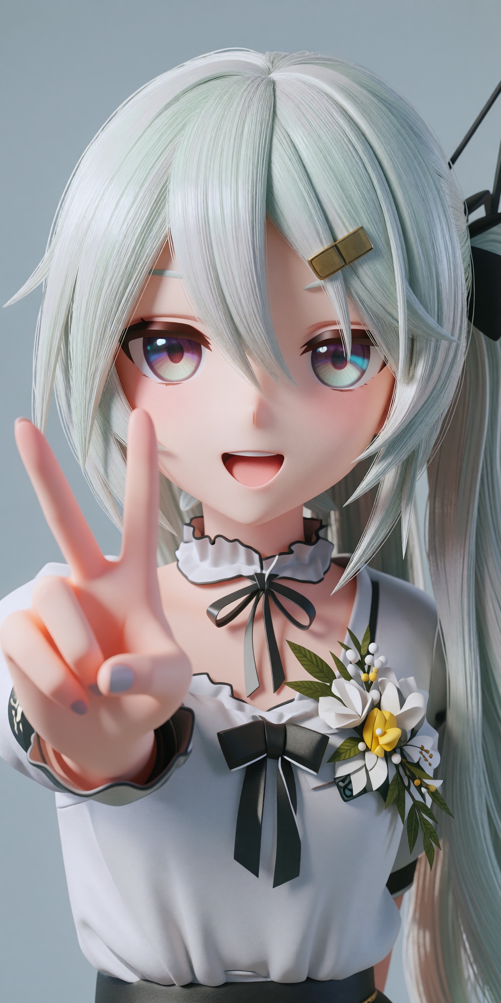 MMD screenshot style,  high quality MikuMikuDance render,  beautiful 3D anime girl model on Tensor.Art