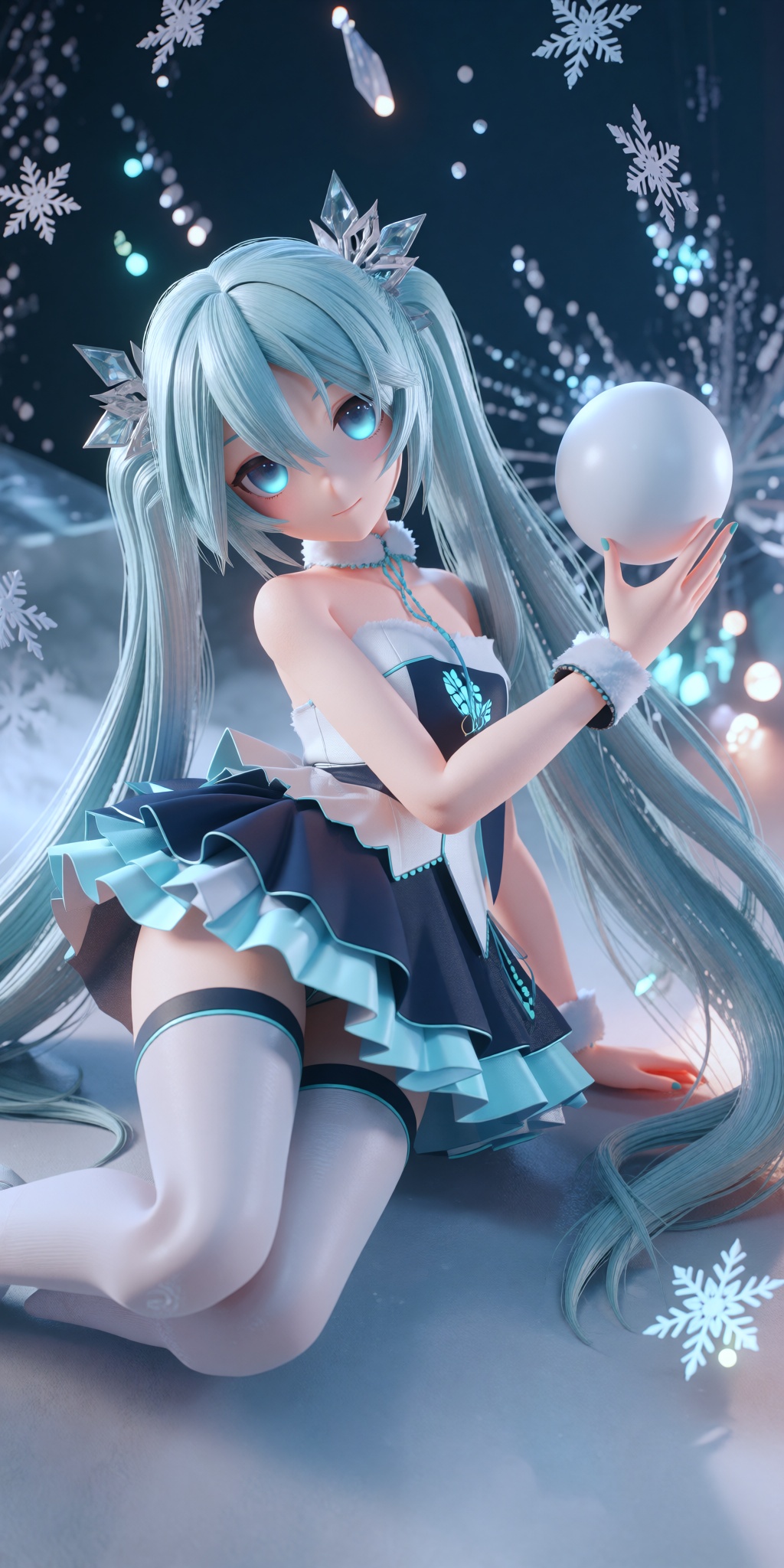MMD screenshot style,  high quality MikuMikuDance render,  beautiful 3D anime girl model on Tensor.Art