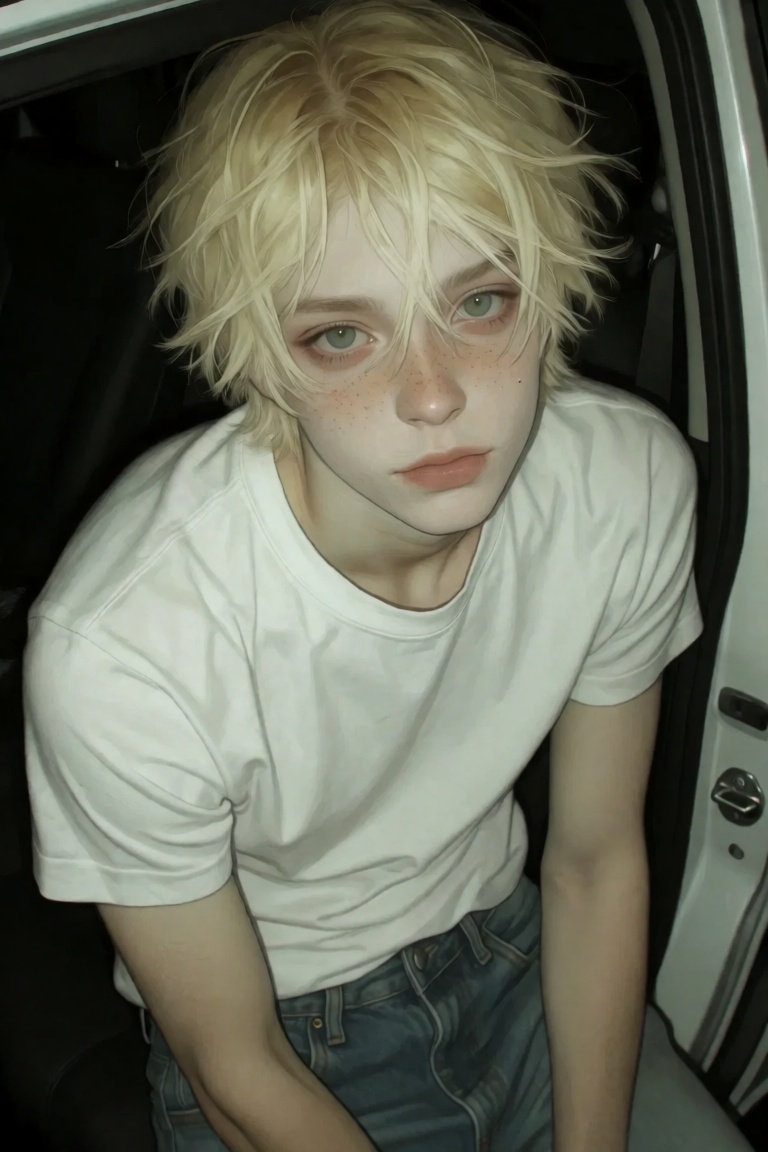 solo,  looking at viewer,  short hair on Tensor.Art