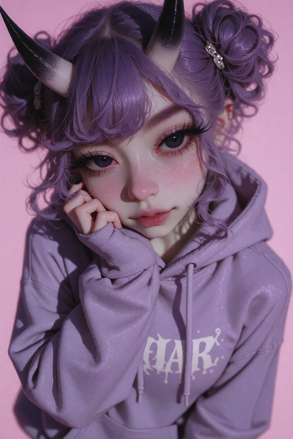 Ivystyle,  1girl,  purple hair on Tensor.Art
