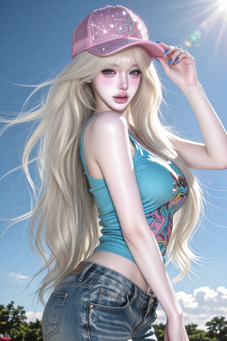 1 woman,  solo,  beautiful young woman on Tensor.Art