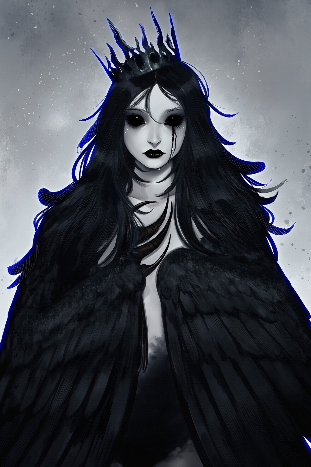 highres,  absurdres,  @gittanart A striking digital illustration portrays a harpy-like woman with pale on Tensor.Art