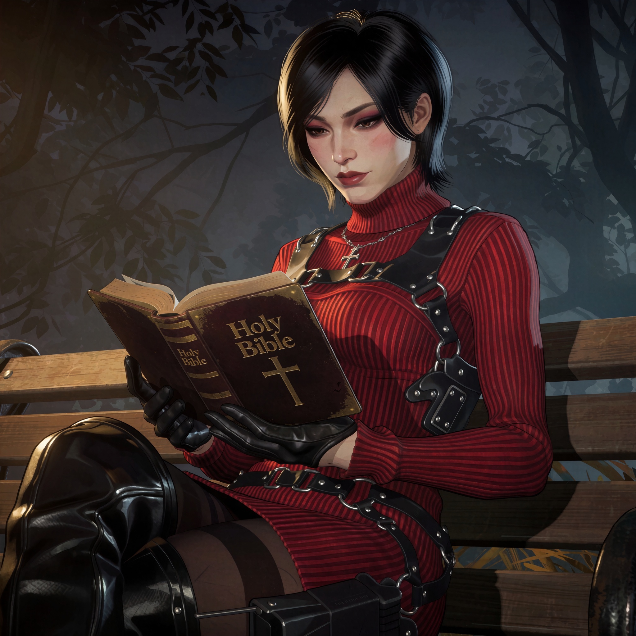Vv.LXVIII - Rivals,  Vv.LXVIII - RE4R-Ada_Wong,  smooth clear skin on Tensor.Art